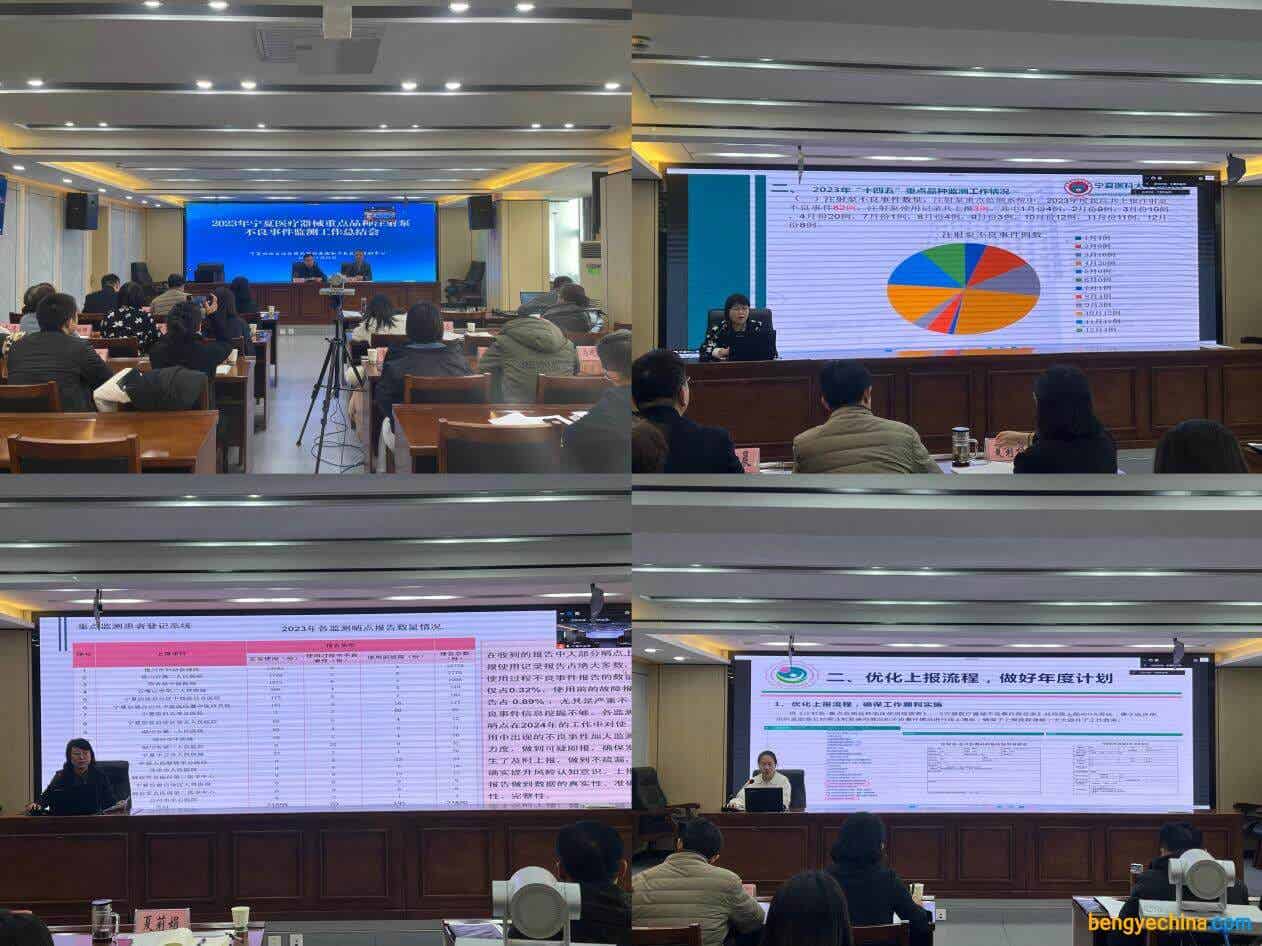 寧夏召開2023年醫療器械重點品種注射泵不良事件監測工作總結會